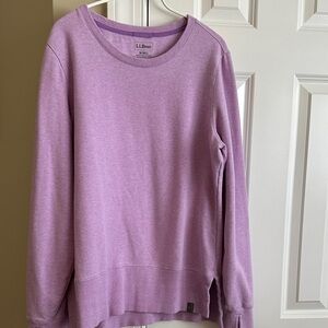 L.L. Bean Lavender Crewneck Sweatshirt